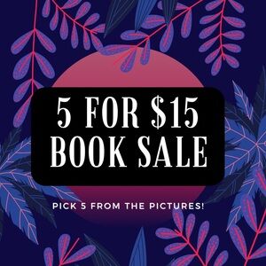 5 for $15 Book Sale
